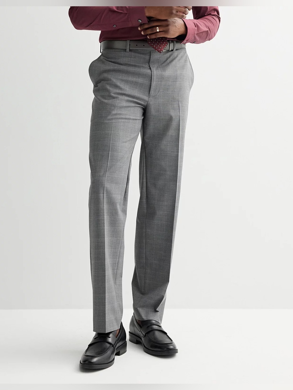 Apt. 9 Men’s Regular-Fit Washable Gray Men's Dress Trousers size 34/29